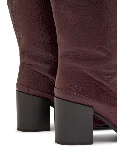 Dries Van Noten Brown Casual Leather High Boots