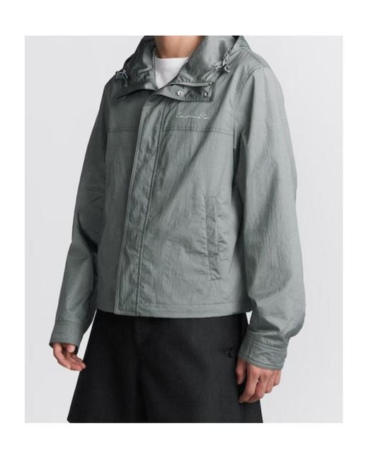 Dior Gray Handwritten Christian Windbreaker for men