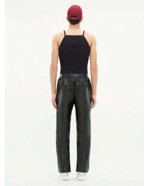 Courreges Black Elastic Waist Casual Pants