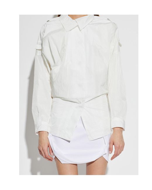 IRO White Long-Sleeved Casual Jacket