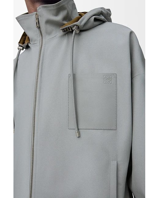Loewe Gray Hooded Jacket for men