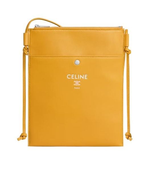 Céline Yellow Sharp Pouch Take Away for men