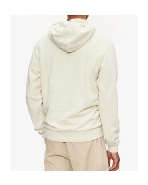 A.P.C. White Drawstring Hooded Sweatshirt for men