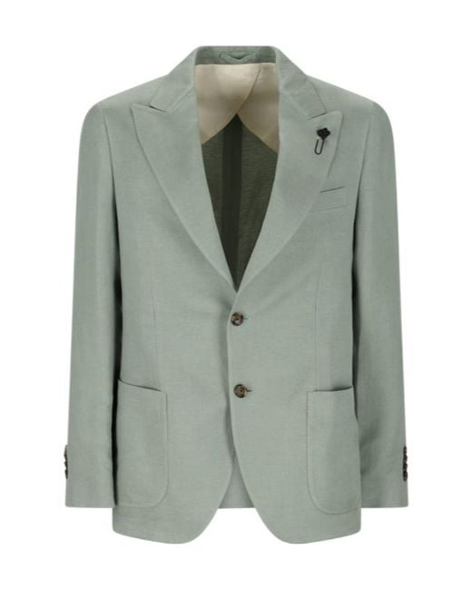 Lardini Green Patch-Pocket Jacket for men