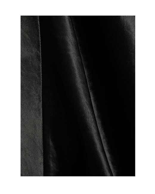 Agolde Black Solid-Colour Satin Top