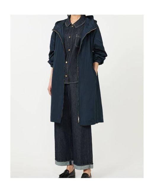 Max Mara Blue The Cube Deserto Hooded Parka