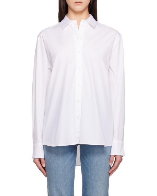 Anine Bing White Essie Shirt