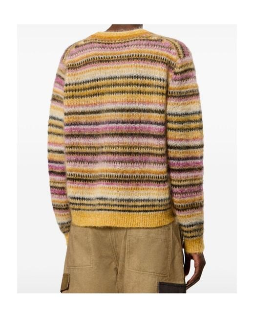Isabel Marant Natural Morine Striped Brushed-Knit Jumper