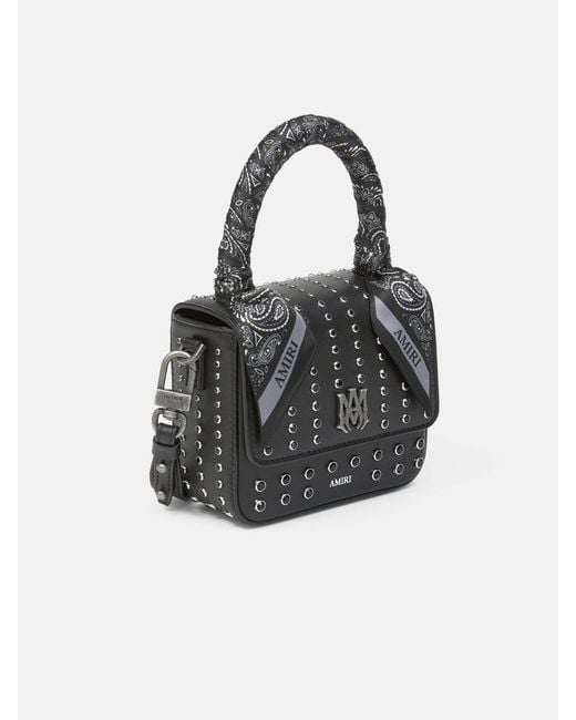 Amiri Black Micro Ma Stud Bag