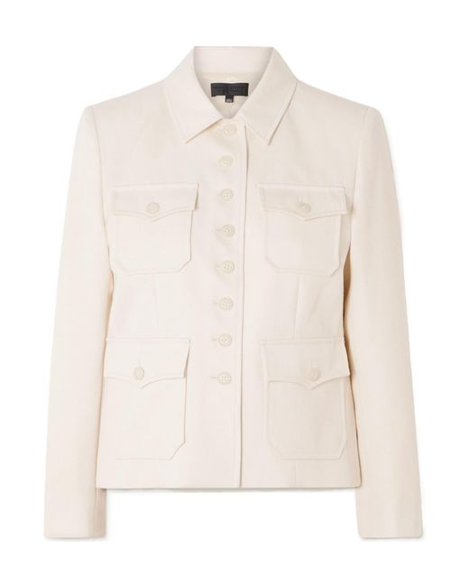 Nili Lotan Natural Jamison Button Down Jacket