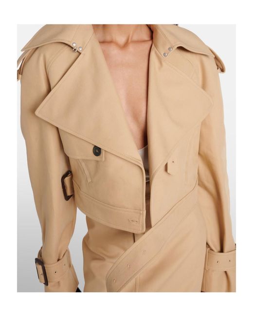 Wardrobe NYC Natural Cropped Lapel Jacket