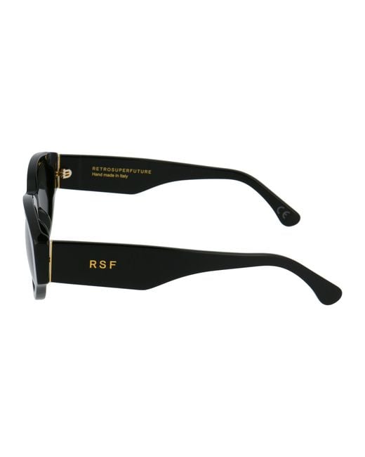 Retrosuperfuture Black Logo Sunglasses for men