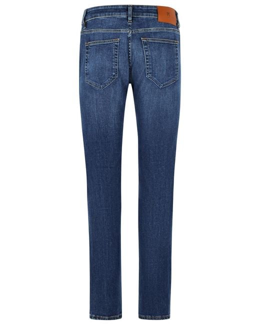 Pt05 Blue 'Swing' Cotton Jeans for men