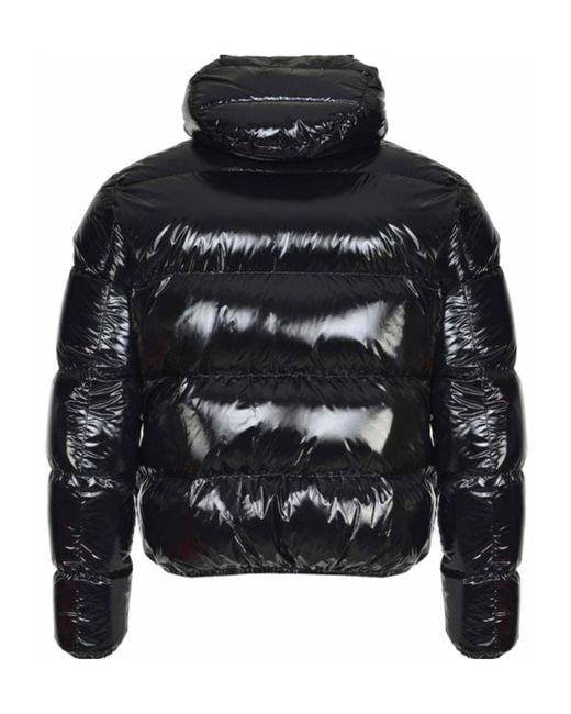 Herno Black Long-Sleeved Hooded Down Jacket for men