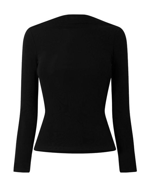 Cult Gaia Black Vayda Long Sleeve T-Shirt