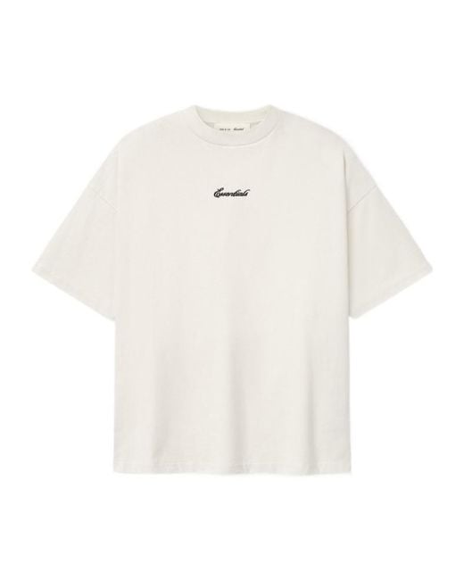Fear Of God White Signature 90S Short Sleeve Tee for men