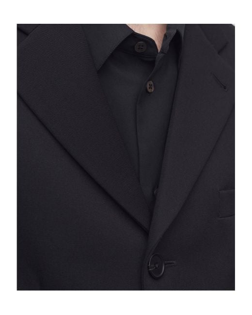 The Row Black Caelum Three-Button Patch-Pocket Jacket for men