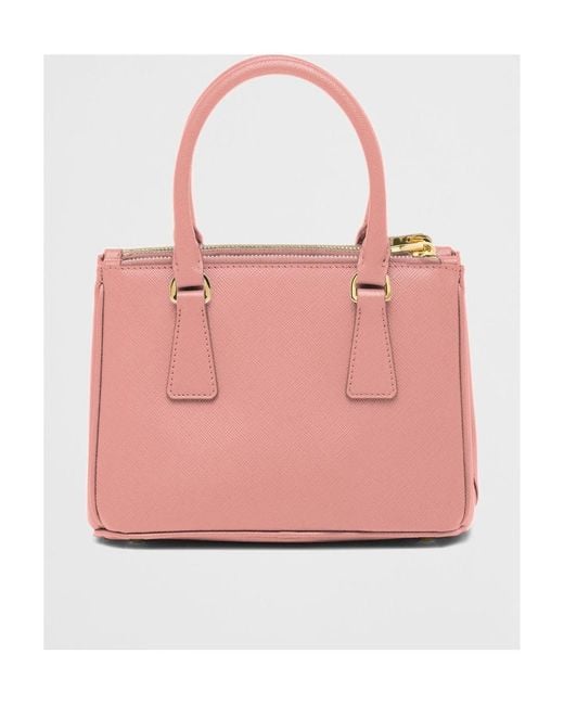 Prada Pink Galleria Saffiano Mini Tote Bag