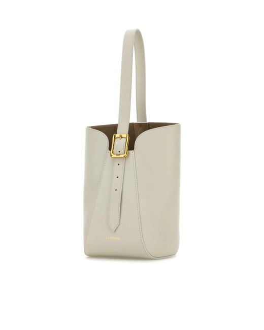 J&m Davidson White Nano Quiver Buckle-Fastening Leather Bucket Bag
