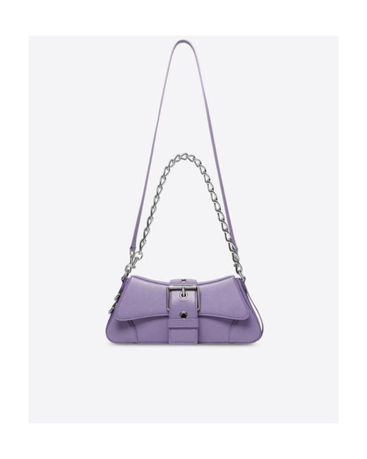 Balenciaga Purple Lindsay Chain-Link Small Shoulder Bag