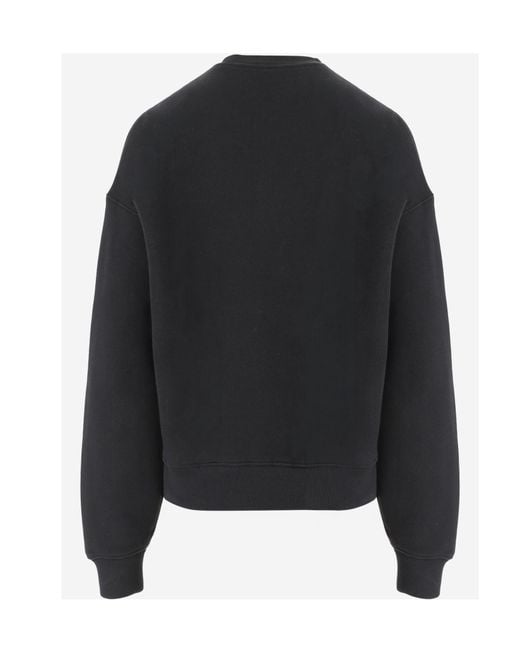 Autry Black Logo Embroidered Sweatshirt for men