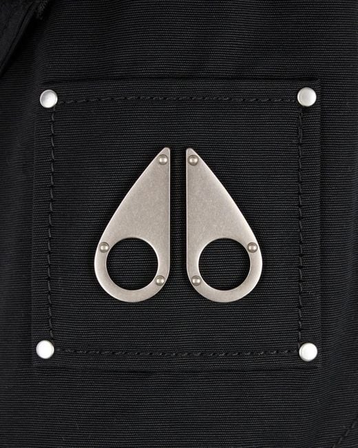 Moose Knuckles Black Aurora Shearling Trim Jacket