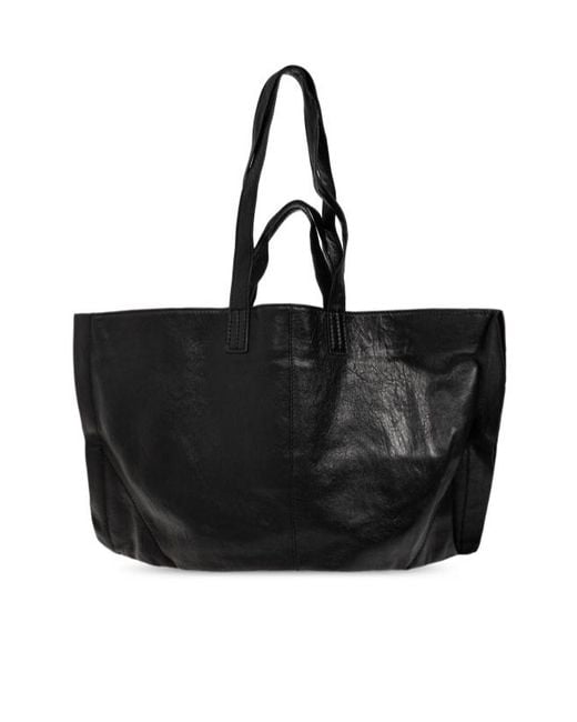 AllSaints Black Shopping Tote Bag