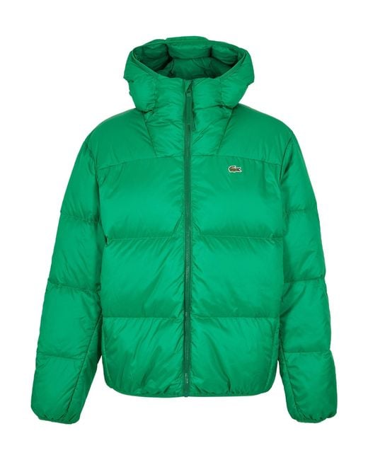 Lacoste Green Minimal Down Jacket for men