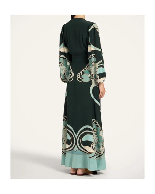 LaDoubleJ Green La Doublej Long Camerino Printed Maxi Dress