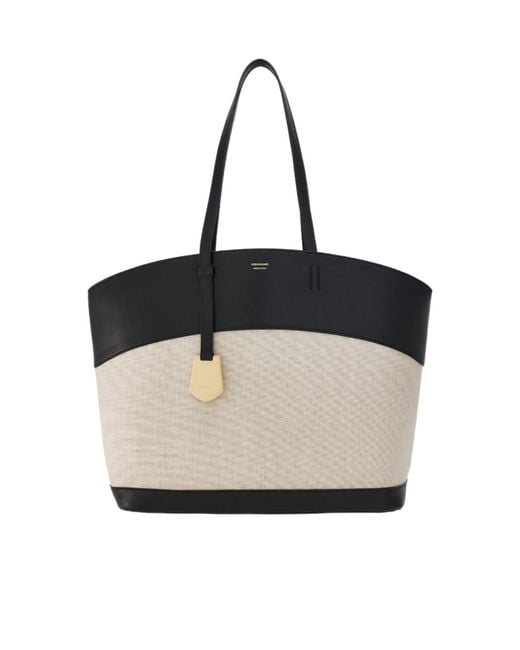 Ferragamo Black Logo Handbag