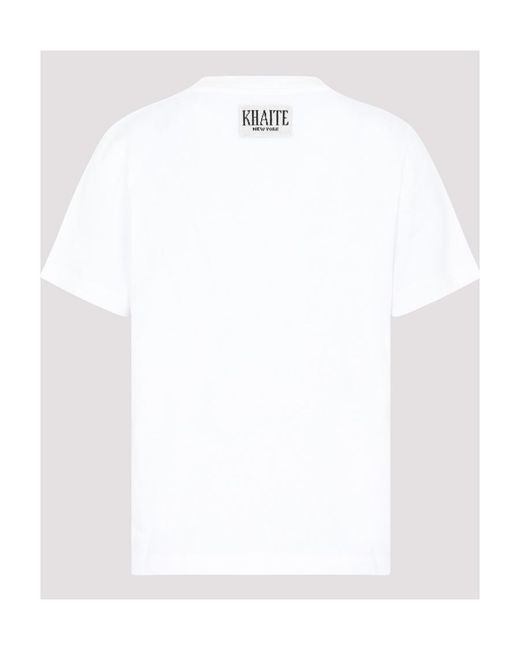 Khaite White The Emmylou Crewneck T-Shirt