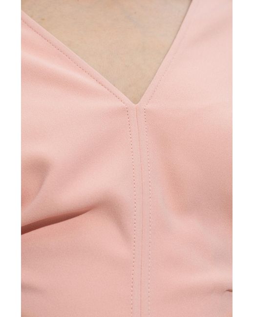 Victoria Beckham Pink Midi Dresses