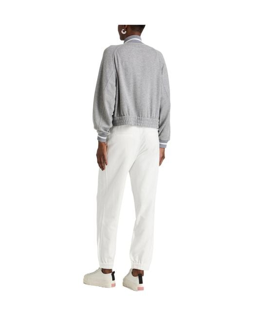 Brunello Cucinelli Gray Jumpers With Zip