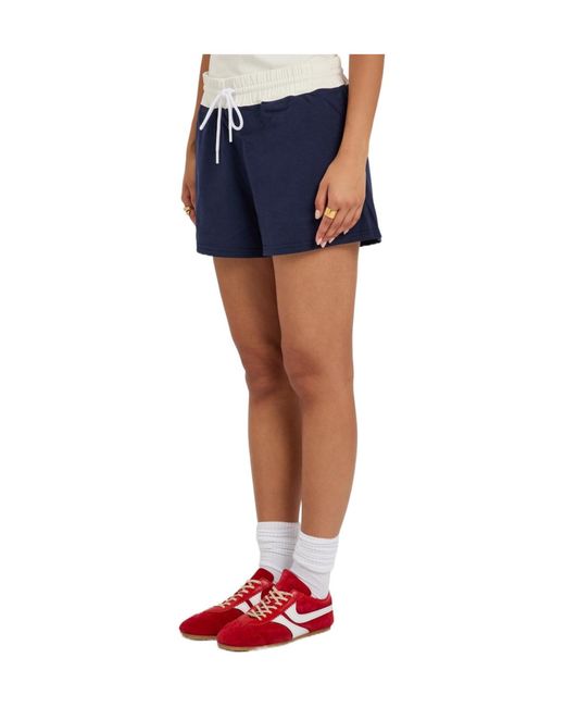 Polo Ralph Lauren Blue Embroidered Cotton Shorts