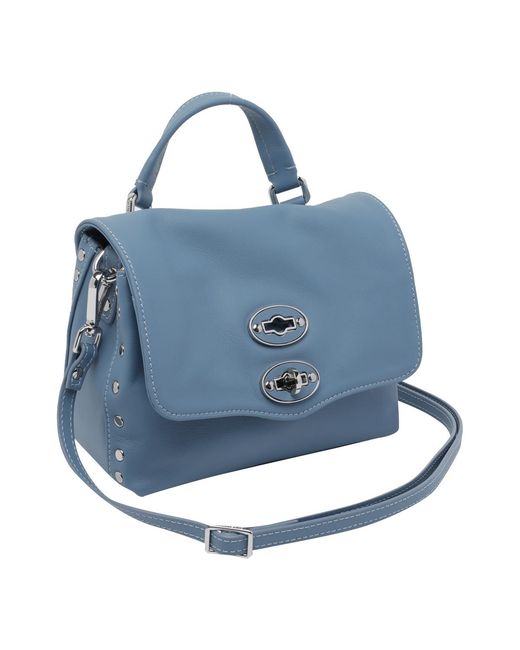 Zanellato Blue Twist Hook Postina Saeta Baby Tote Bag