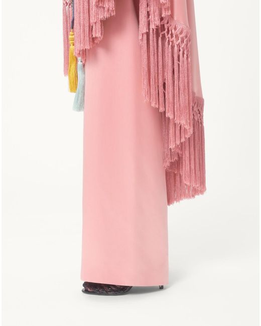 Valentino Pink Double Duchesse Trousers