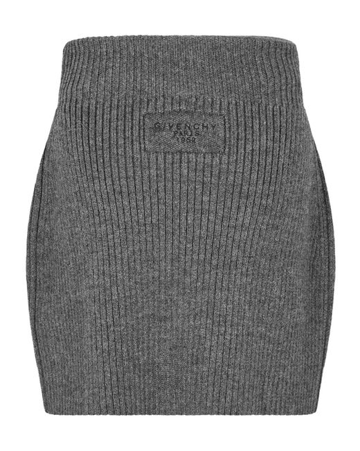 Givenchy Gray Fluid Midi Skirt