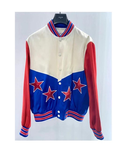 Céline Blue Americana Teddy Jacket for men