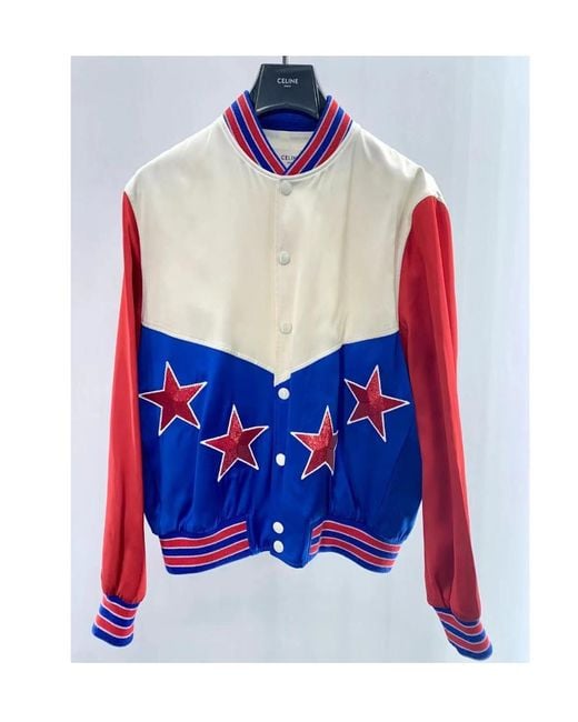 Céline Blue Americana Teddy Jacket for men