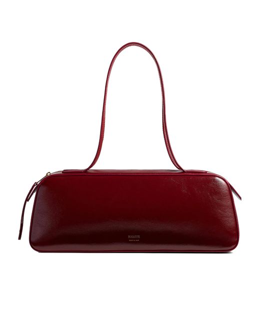 Khaite Red Simona Zipped Shoulder Bag