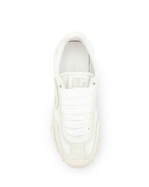 Dolce & Gabbana White Dg Athletic Low-Top Sneakers for men
