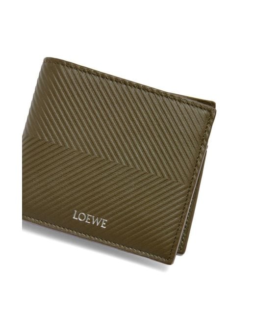 Loewe Green Bifold Coin Wallet for men