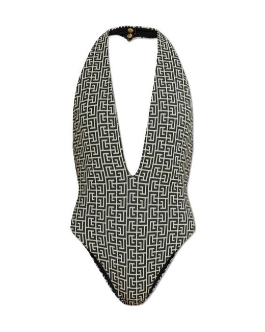 Balmain Gray One-Piece