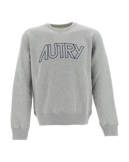 Autry Gray Round-Necked Sweater