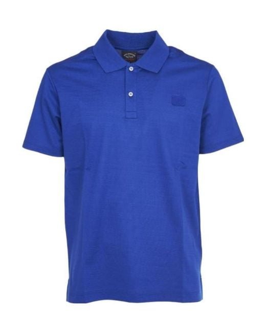 Paul & Shark Blue Logo Details Polo Shirt for men