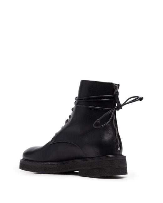Marsèll Black Lace-Up Boots
