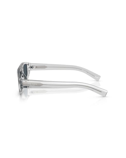 Prada Blue Rectangular-Frame Sunglasses for men