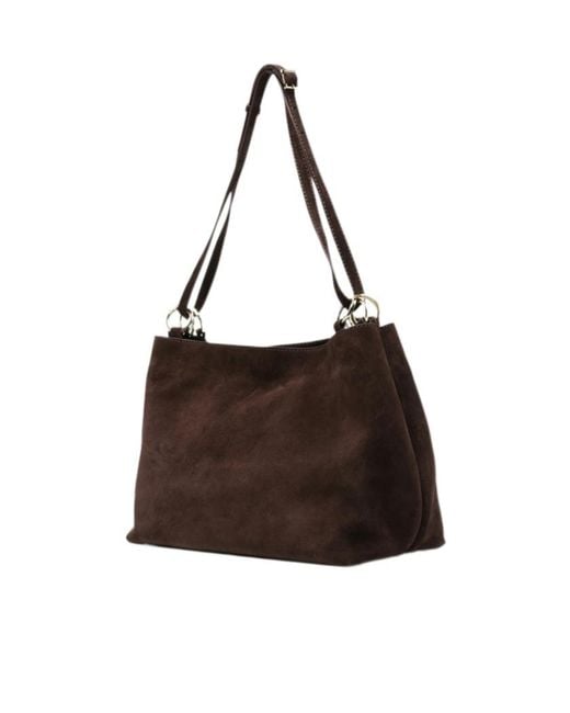 MANU Atelier Brown Eterno Ring-Detail Tote Bag
