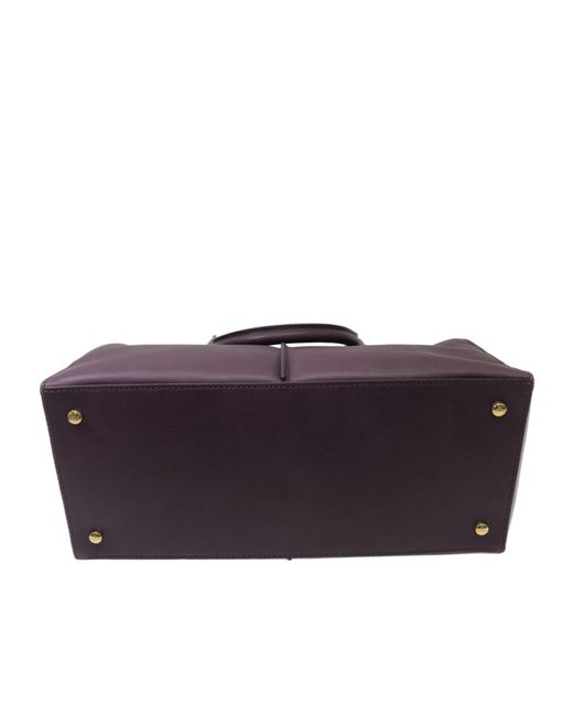 Tod's Purple Double Handle Shoulder Bag