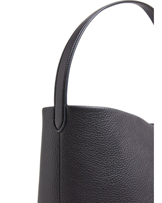 The Row Black Large N/S Park Leather Tote